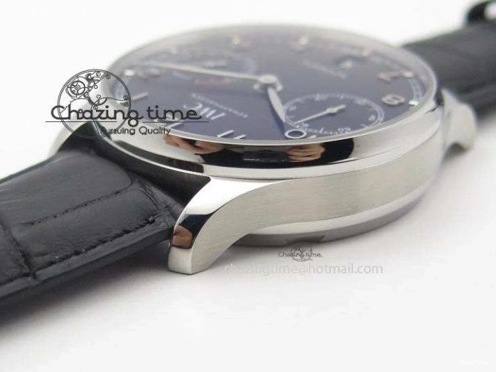MIROTIME 0205 Practical Portuguese Real PR IW500109 ZF 1:1 Best Edition Black Dial On Black Leather Strap A52010 V 7308